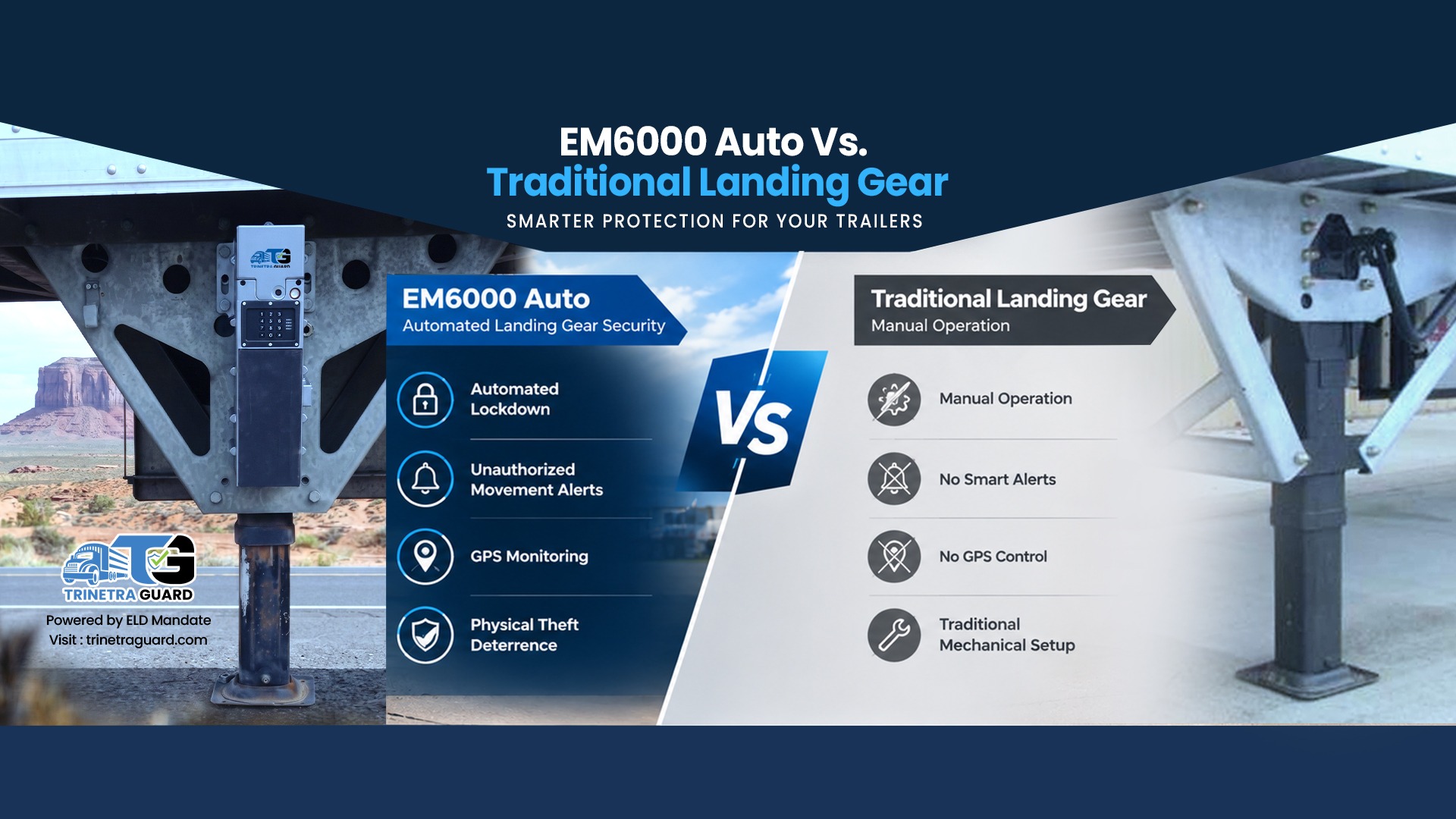 EM6000 Auto vs. Traditional Landing Gear
